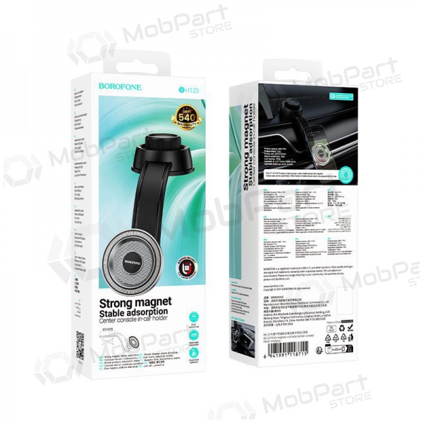 Auto telefonihoidja Borofone BH123 (dashboard) mustad