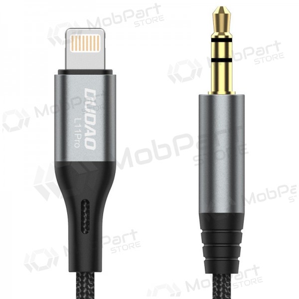 Helikaabel Dudao L11Pro Lightning 3,5 mm 1 m must