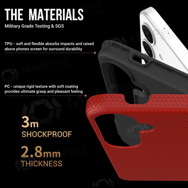 Ümbris Perfectionists Triangle Case Samsung A266 A26 5G punane Ümbris Perfectionists Triangle Case Samsung A266 A26 5G punane