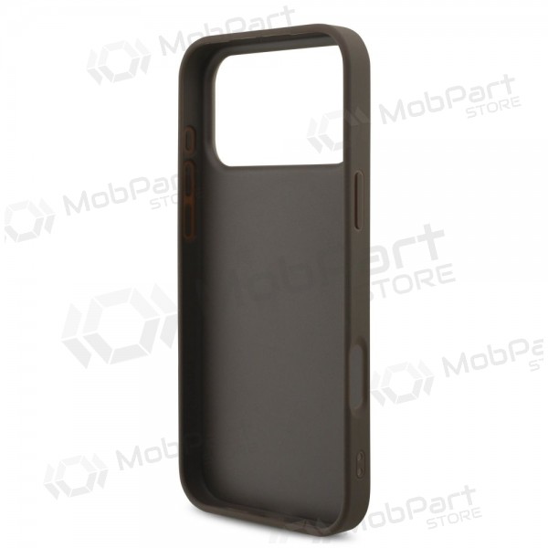 Apple iPhone 17 Pro Max ümbris - Guess PU 4G Metal Logo (pruun)