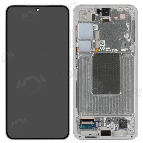 Ekranas Samsung S921 S24 su lietimui jautriu stikliuku ja rėmeliu Marble Grey originaalne (service pack) Ekranas Samsung S921 S24 su lietimui jautriu stikliuku ja rėmeliu Marble Grey originaalne (service pack)