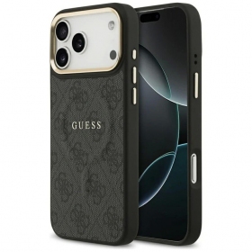 Apple iPhone 17 Pro ümbris - Guess PU Leather 4G Gold Frame MagSafe