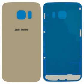 Samsung G925F Galaxy S6 Edge patareipesade kaas (tagakaas) (kuldsed) (kasutatud grade A, originaalne)