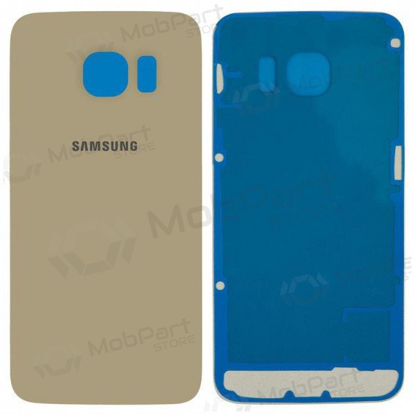 Samsung G925F Galaxy S6 Edge patareipesade kaas (tagakaas) (kuldsed) (kasutatud grade A, originaalne)