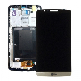 LG D855 Optimus G3 ekraan (koos raamiga) (kuldsed)