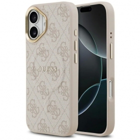 Apple iPhone 17 ümbris - Guess PU Leather 4G Gold Frame MagSafe
