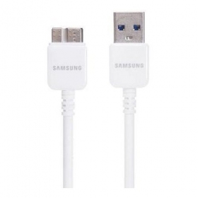 Samsung N9005 / N7200 Note 3 microUSB (ET-DQ10Y0WE) kaabel (valged) (1M)