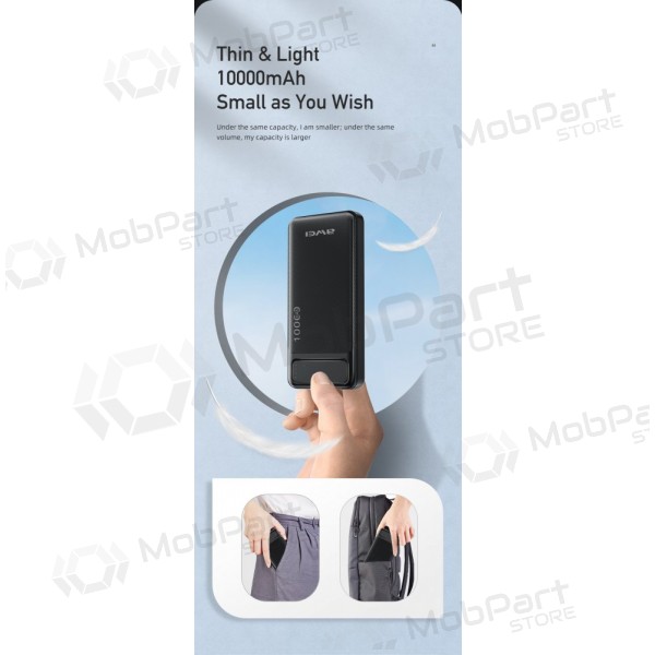 Väline patarei / aku Power Bank Awei P5K 5V/2.1A 10000mAh must
