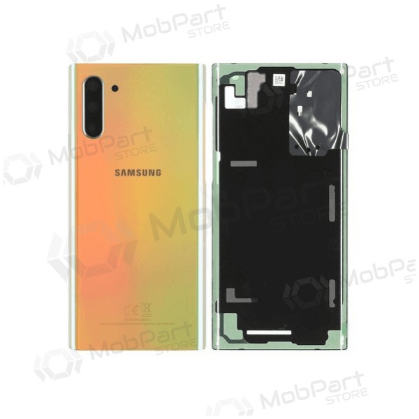 Samsung N970F Galaxy Note 10 patareipesade kaas (tagakaas) (Aura Glow) (kasutatud grade A, originaalne)