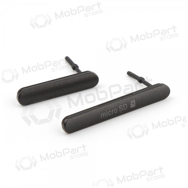 Sony Xperia M4 Aqua E2303 / Xperia M4 Aqua E2306 / Xperia M4 Aqua E2353 microSD ja SIM side covers (must) Sony Xperia M4 Aqua E2303 / Xperia M4 Aqua E2306 / Xperia M4 Aqua E2353 microSD ja SIM side covers (must)