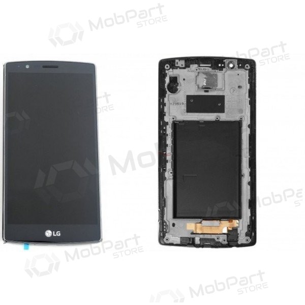 LG H815 Optimus G4 ekraan (koos raamiga) (mustad)