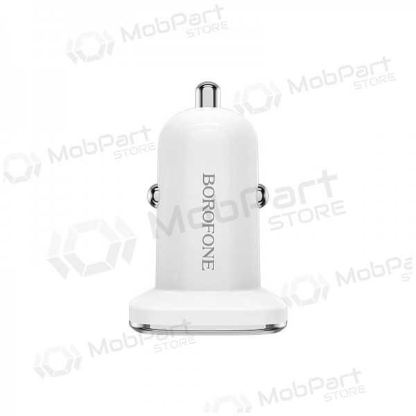Laadija automobilinis Borofone BZ12 x 2 USB (2.4A) (valged)