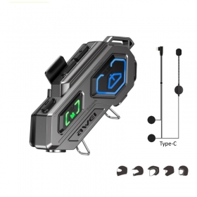 Bluetooth käed-vabad peakomplekt Awei VS-6 kiivrile USB-C must
