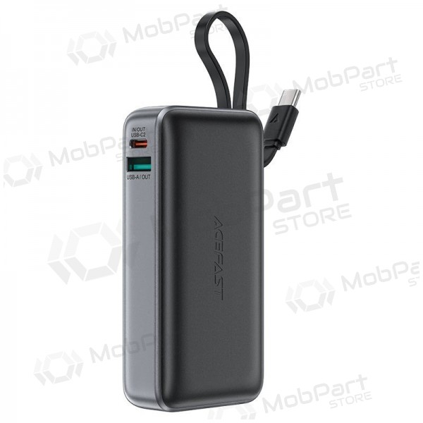 Väline patarei / aku Power Bank Acefast M7-10000 PD30W With Cable 10000mAh must