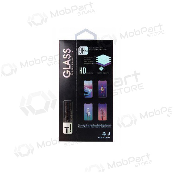 LCD apsauginis stikliukas 6D Xiaomi Redmi 14C/Redmi A4/Poco C75 mustad