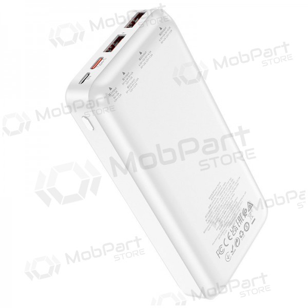 Väline patarei / aku Power Bank Hoco J101A PD 20W+Quick Charge 3.0 22.5W 20000mAh valge
