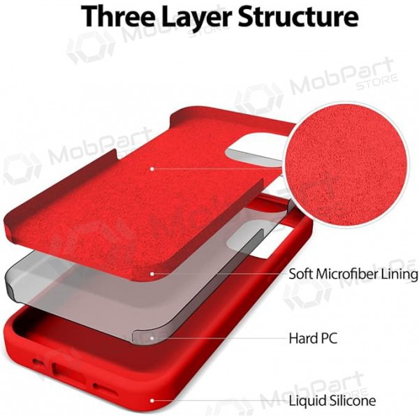 Apple iPhone 11 Pro Max ümbris Mercury - Silicone Case (punane)