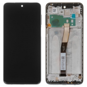 Xiaomi Redmi Note 9S ekraan (mustad) (koos raamiga) (service pack) (originaalne)