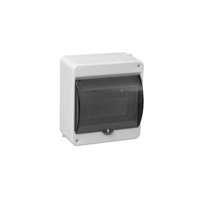 Pawbol 6 mod. virštinkinis skydelis C.2031 (su läbipaistevom durelėm,koos  įžeminimo gnybtais, valged)