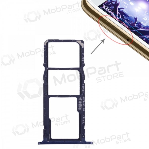 Huawei Y5 2018 SIM kaardi hoidja (sinised) (originaalne)