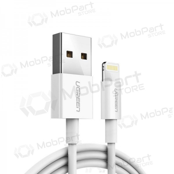 USB kaabel Ugreen US155 MFi USB to Lightning 2.4A 2.0m valged