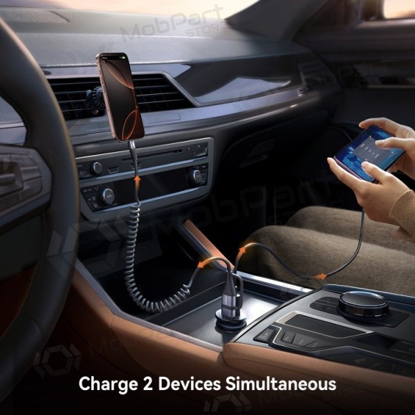 Autolaadija Joyroom JR-CCN16 USB-A/USB-C 15W mustad