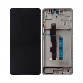 Xiaomi Poco M7 Pro 5G ekraan (lilla) (koos raamiga) (originaalne)