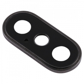 Apple iPhone XS / XS Max kaamera klaas (mustad) (koos raamiga)