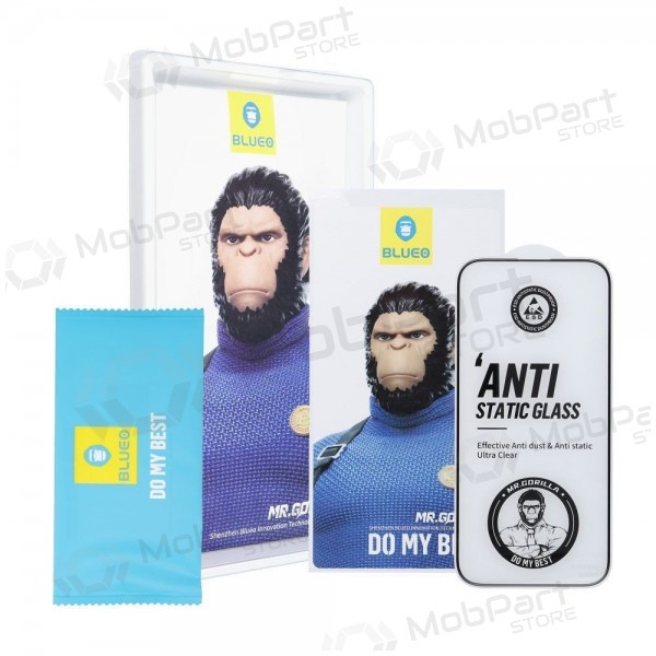 LCD apsauginis stikliukas 5D Mr. Monkey Glass (Strong Lite) Samsung S938 S25 Ultra mustad