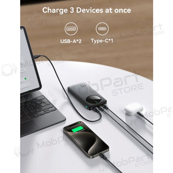 Väline patarei / aku Power Bank Joyroom JR-PBF12 10000mAh must Väline patarei / aku Power Bank Joyroom JR-PBF12 10000mAh must