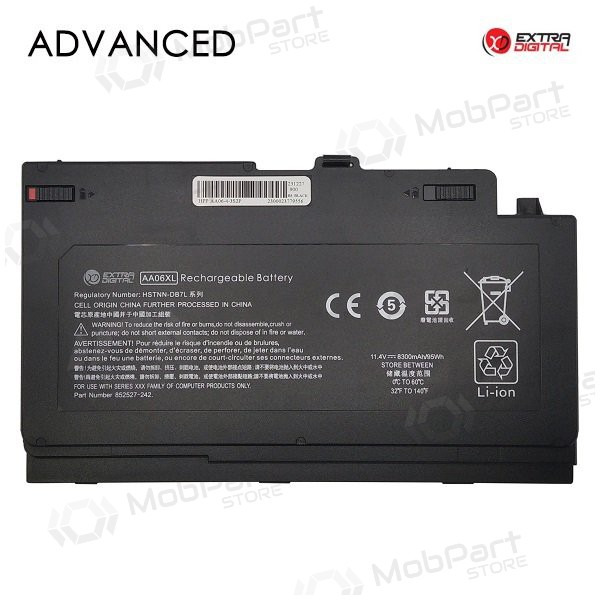 HP AA06XL, 8300mAh sülearvuti aku, Advanced HP AA06XL, 8300mAh sülearvuti aku, Advanced
