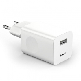 Telefoni laadija Baseus CCALL-BX02 24 W USB-A valge
