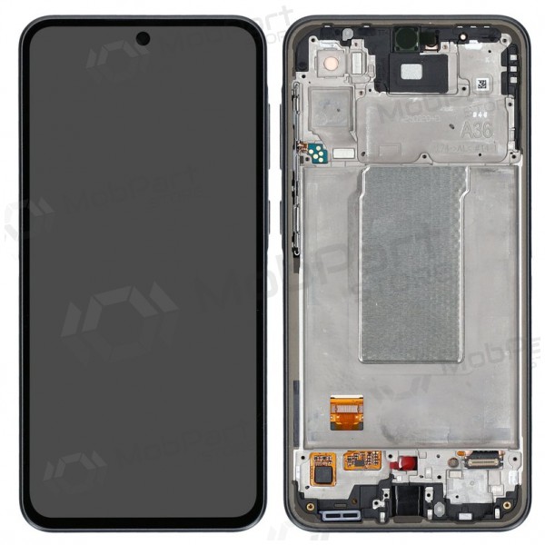 Ekranas Samsung A366 A36 5G su lietimui jautriu stikliuku ja rėmeliu originaalne Black (service pack) Ekranas Samsung A366 A36 5G su lietimui jautriu stikliuku ja rėmeliu originaalne Black (service pack)