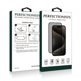 LCD apsauginis stikliukas 2.5D Privacy Perfectionists Apple iPhone XR/11 mustad