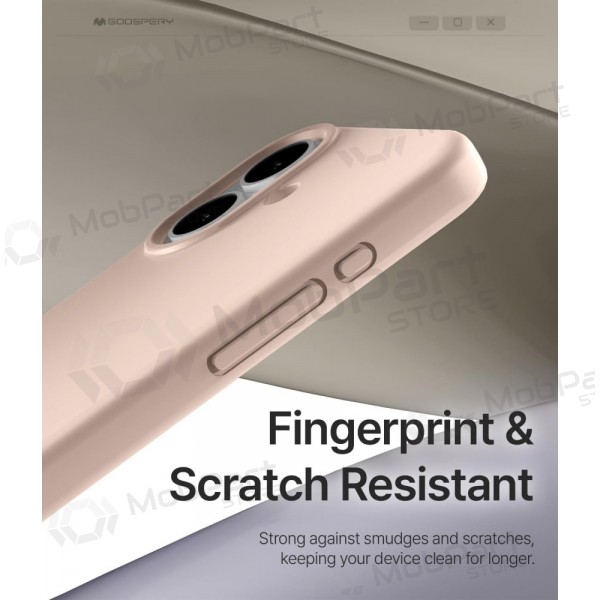Ümbris Mercury Pure Magsafe Silicon Case Apple iPhone 17 roosa liivavärv