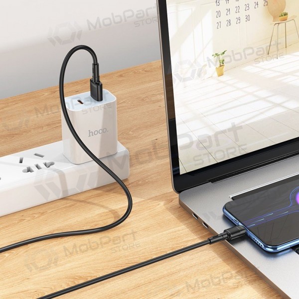 USB kaabel Hoco X83 USB-A to MicroUSB 1.0m mustad