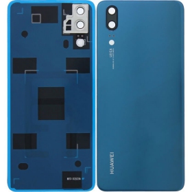 Huawei P20 patareipesade kaas (tagakaas) (sinised) (kasutatud grade B, originaalne)