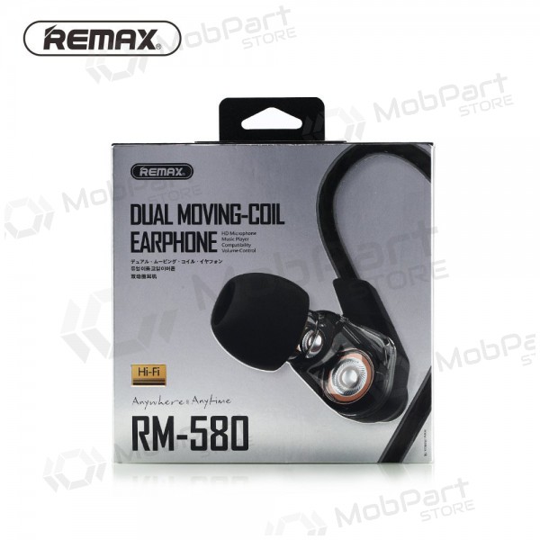Vabakäeseadmega Remax RM-580 3,5mm (must)