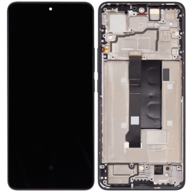 Xiaomi Redmi Note 13 Pro 5G / Poco X6 5G ekraan (mustad) (koos raamiga) (Premium)