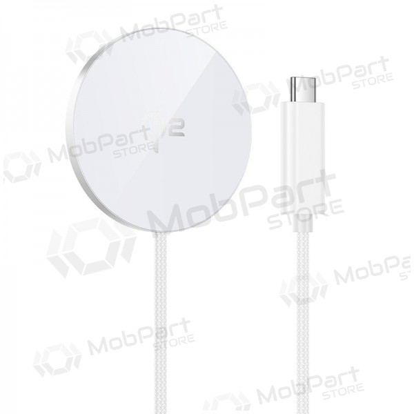 Juhtmevaba laadija Hoco CW63 15 W Qi2 valge