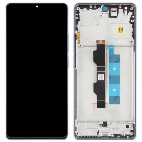 Xiaomi Redmi Note 13 Pro 4G, Poco M6 Pro 4G ekraan (lilla) (koos raamiga) (originaalne)