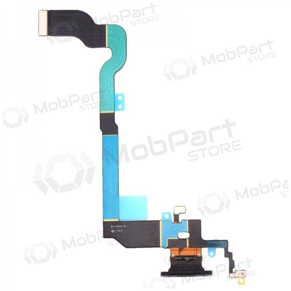 Apple iPhone X laadimispesa ja mikrofoni liides (laadimisliides) (must)