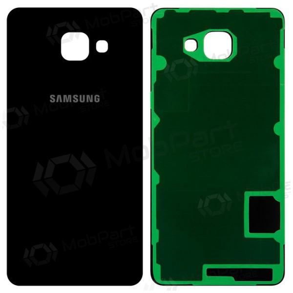 Samsung A710F Galaxy A7 (2016) patareipesade kaas (tagakaas) (mustad)