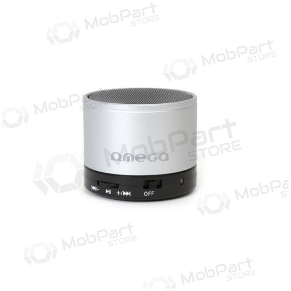 Bluetooth kaasaskantav kõlar OMEGA OG47 (MicroSD, käed-vabad) (hõbedane)
