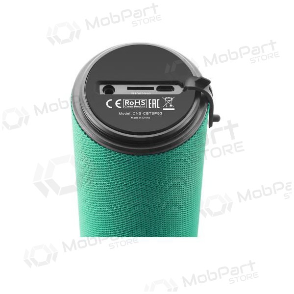 Bluetooth kaasaskantav pealmine kõlar CANYON CNS-CBTSP5 (MicroSD, AUX, BT V5.0, 1200mAh) (roheline)