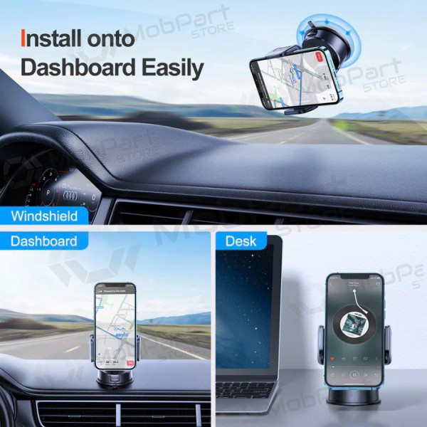 Auto telefonihoidja Joyroom JR-ZS284 (dashboard) mustad