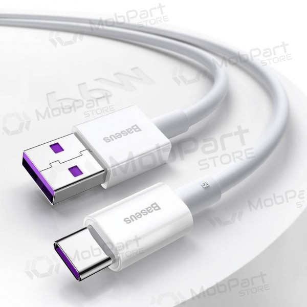 USB kaabel Baseus Superior iš USB į Type-C 66W 2.0m valged CATYS-A02