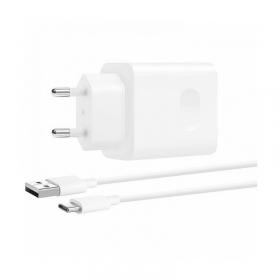 Laadija originaalne Huawei CP404B SuperCharge 22.5W + kaabel Type-C 1m pakendis valged