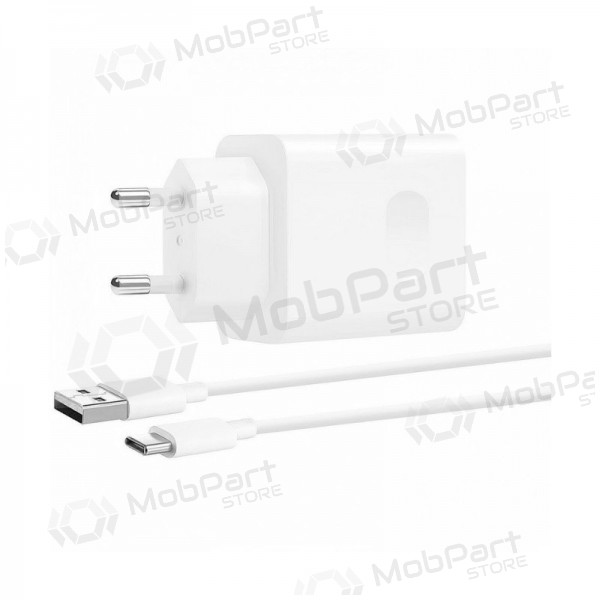 Laadija originaalne Huawei CP404B SuperCharge 22.5W + kaabel Type-C 1m pakendis valged