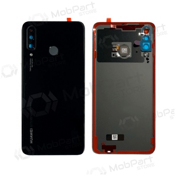 Huawei P30 Lite / P30 Lite New Edition 2020 48MP patareipesade kaas (tagakaas) mustad (Midnight Black) (kasutatud grade A, originaalne)